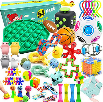54 pieces sensory toy set